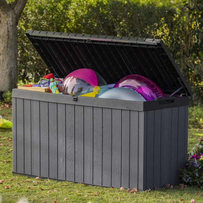 Garden Storage Box Darwin 570 L Grey