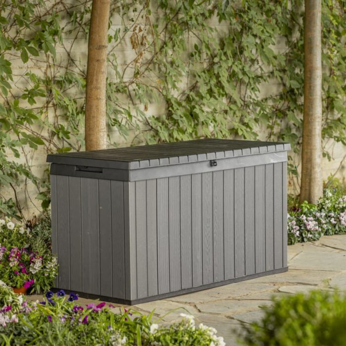 Garden Storage Box Darwin 570 L Grey