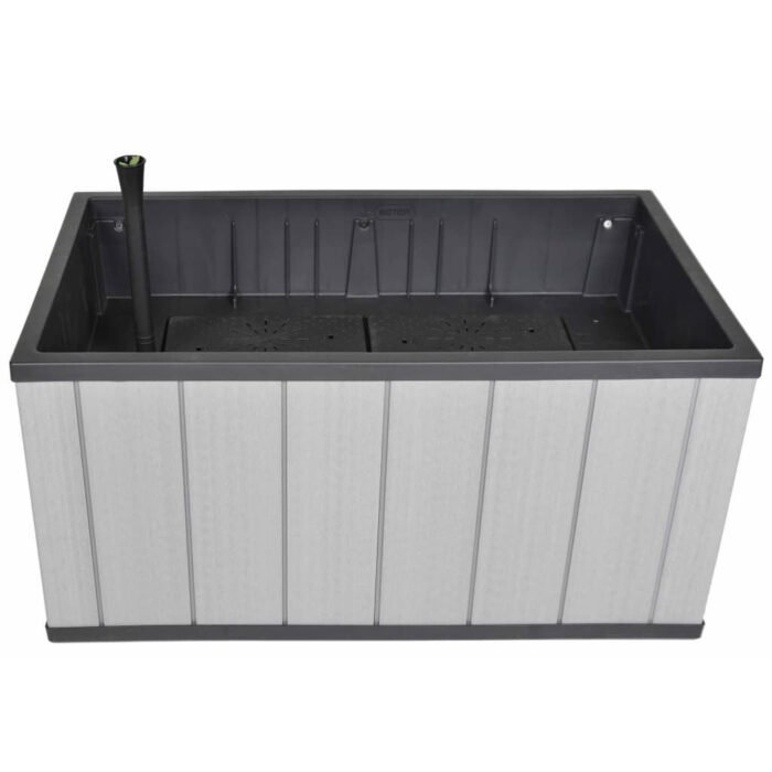 Garden Planter Sequoia Medium Grey PP 240929