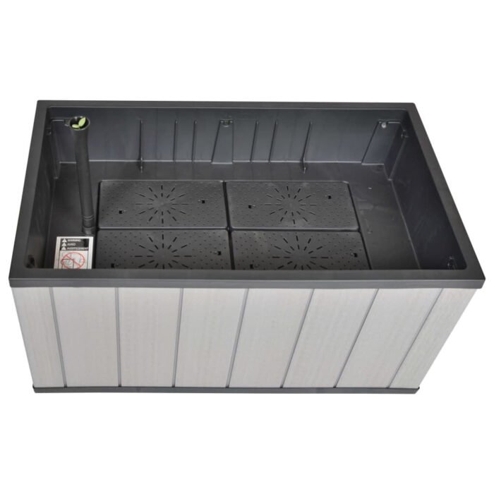 Garden Planter Sequoia Medium Grey PP 240929