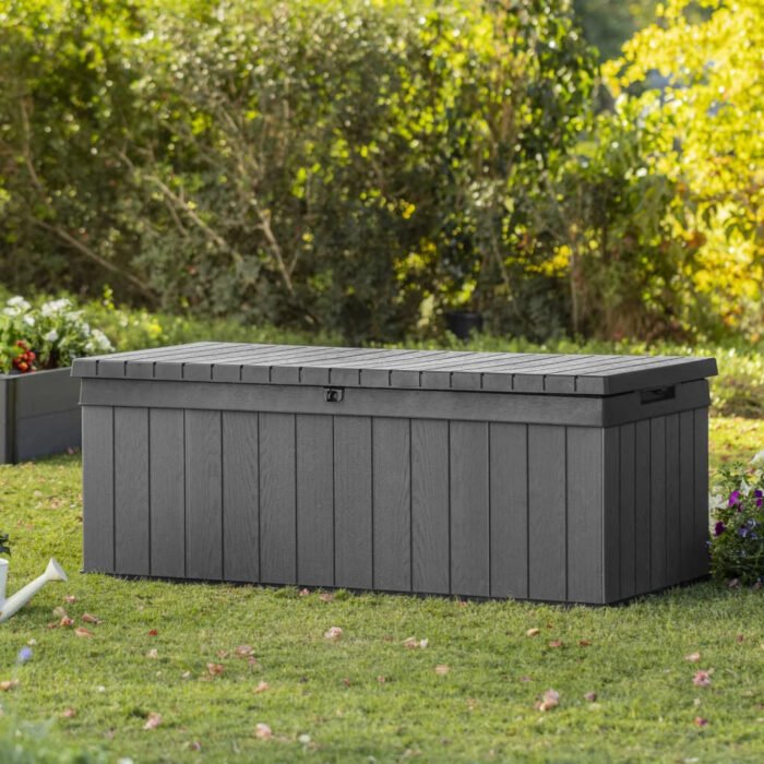 Garden Storage Box Darwin 380 L Grey