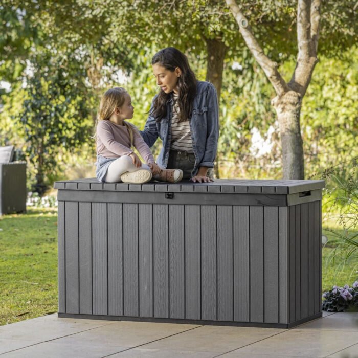 Garden Storage Box Darwin 570 L Grey