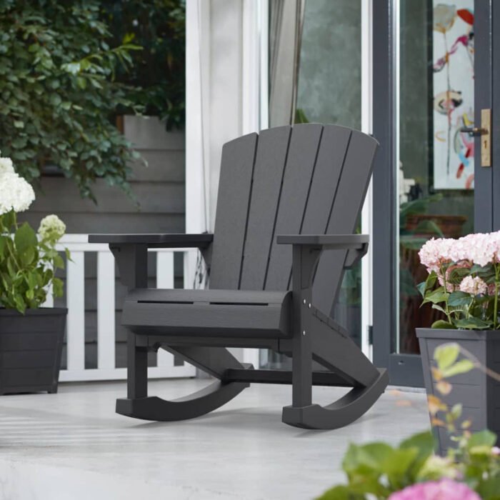 Adirondack Rocking Chair Troy Graphite