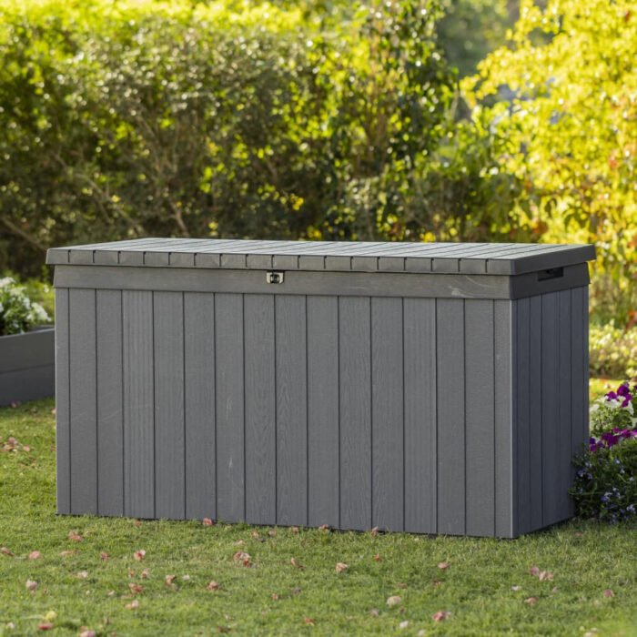 Garden Storage Box Darwin 570 L Grey