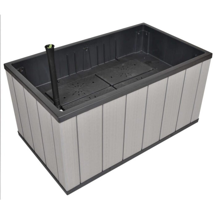 Garden Planter Sequoia Medium Grey PP 240929