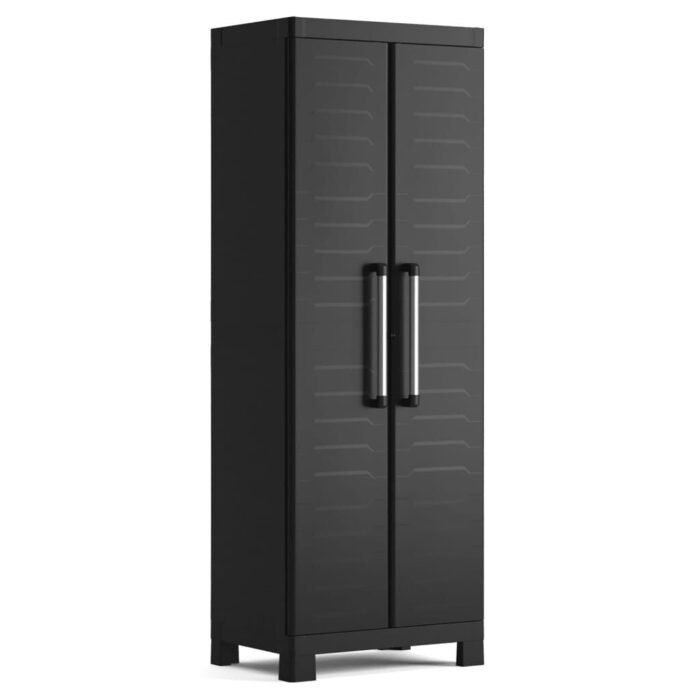 Tall Storage Cabinet Detroit XL Black