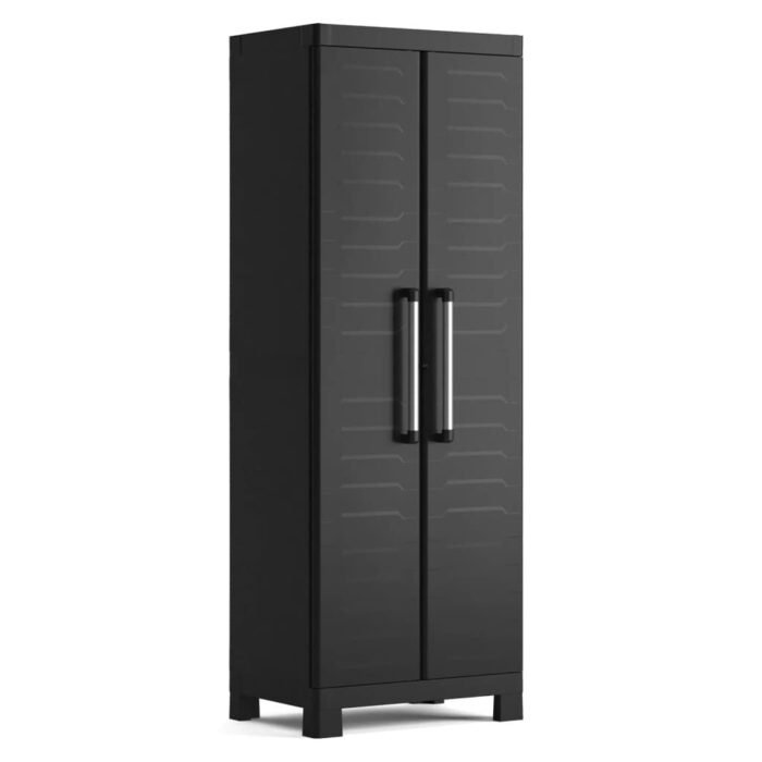 Tall Storage Cabinet Detroit XL Black